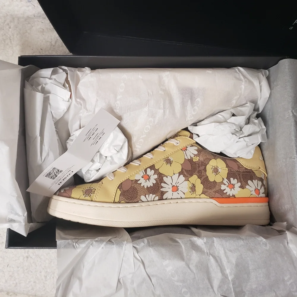 COACH Lowline Coated Canvas Sneakers